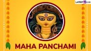 Maha Panchami 2025 Images and Durga Puja Greetings: WhatsApp Status and Wishes for Loved Ones