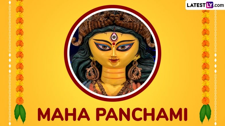 Maha Panchami 2025 Images and Durga Puja Greetings: WhatsApp Status and Wishes for Loved Ones