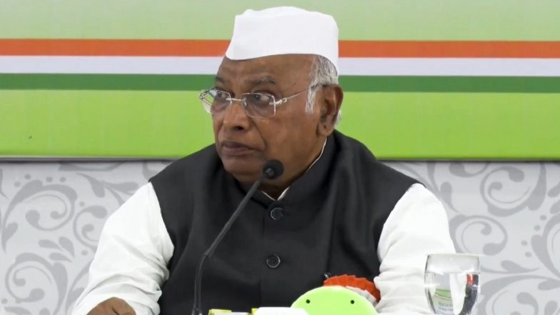 MGNREGA Renaming Row: Mallikarjun Kharge to Address Press Briefing As Congress Announces Nationwide Protests Over MGNREGA Bill