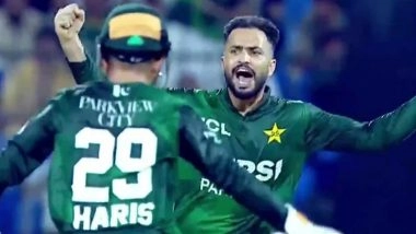 Mohammad Nawaz Hat-Trick Video: Watch Pakistan All-Rounder Scalp Three Wickets in Three Balls During PAK vs AFG UAE Tri-Series 2025 Final
