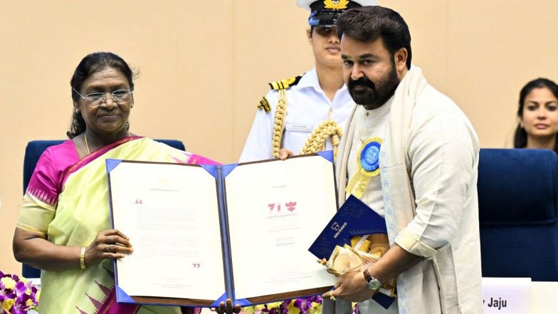 Mohanlal Wins Dadasaheb Phalke Award, Kamal Haasan Commends Malayalam Superstar on Being Conferred With India’s Highest Award in Cinema (See Post)