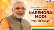 Narendra Modi Birthday Wallpapers and HD Images for Free Download: Happy 75th Birthday PM Modi Greetings, WhatsApp Status, HD Photos and Social Media Posts To Share Online
