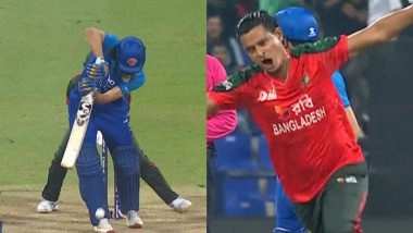 Nasum Ahmed Dismisses Sediqullah Atal With First Ball of the Innings During BAN vs AFG Asia Cup 2025 Match (Watch Video)