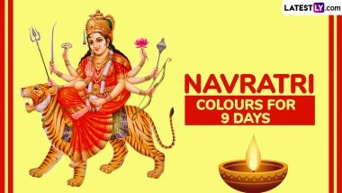 Navratri 2025 Colours For 9 Days: What Is the Significance of the Sharad Navratri Colors? Origins and Traditions Behind the Hindu Festival’s Unique Ritual