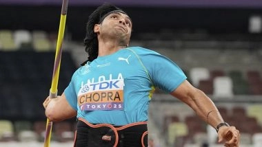 Neeraj Chopra at World Athletics Championship 2025 Final At Tokyo Free Live Streaming Online: Get Live TV Telecast Details of Men’s Javelin Throw Event Coverage in IST
