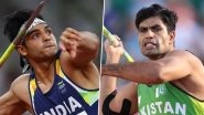 India vs Pakistan At World Athletics Championship 2025: Neeraj Chopra, Arshad Nadeem to Compete Against Each Other in Men's Javelin Throw Final
