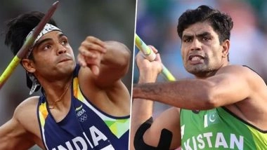 India vs Pakistan At World Athletics Championship 2025: Neeraj Chopra, Arshad Nadeem to Compete Against Each Other in Men's Javelin Throw Final