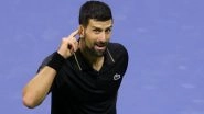 Novak Djokovic Advances to Men&rsquo;s Singles Semi-Final in US Open 2025; Serbian Legend Thrashes Taylor Fritz By 6-3, 7-5, 3-6, 6-4 in Quarter-Final