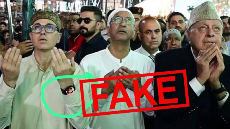 Is Viral Image Showing Photo of Nidhi Razdan on Omar Abdullah's Smartwatch Real or Fake? Edited Pic Circulated With False Claim