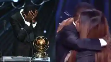 Ousmane Dembele Breaks Down in Tears, Hugs Mother on Stage After Winning Ballon d'Or 2025 Award (Watch Videos)