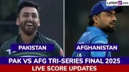 PAK Win By 75 Runs | Pakistan vs Afghanistan Highlights of UAE Tri-Series 2025 Final: Pakistan Win UAE Tri-Series 2025 Title; Mohammad Nawaz's Hat-Trick Powers Salman Ali Agha's Side to Victory