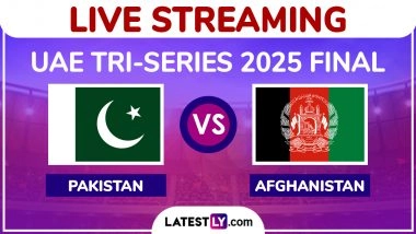 Pakistan vs Afghanistan Live Streaming Online, UAE Tri-Series 2025 Final: How To Watch PAK vs AFG T20I Cricket Match Free Live Telecast on TV?