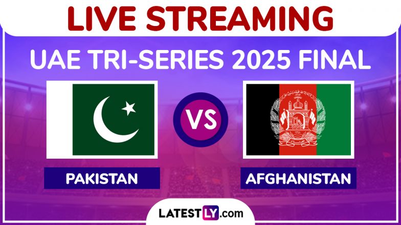 Pakistan vs Afghanistan Live Streaming Online, UAE Tri-Series 2025 Final: How To Watch PAK vs AFG T20I Cricket Match Free Live Telecast on TV?