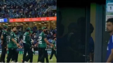 Viral Video Shows Indian Dressing Room Door Being Closed As Pakistan Players Gather on Ground for Handshake After IND vs PAK Asia Cup 2025 Encounter