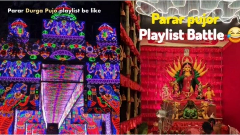 Durga Puja 2025 Preparations Begin With &lsquo;Parar Pujo Playlist&rsquo; Hilarious Memes! Internet Vibes With OG Pandal Songs in Funny Instagram Reels and Videos