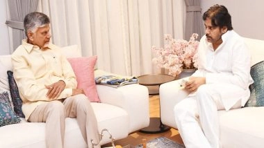 Andhra Pradesh CM Chandrababu Naidu Visits Ailing Pawan Kalyan in Hyderabad (See Pics)