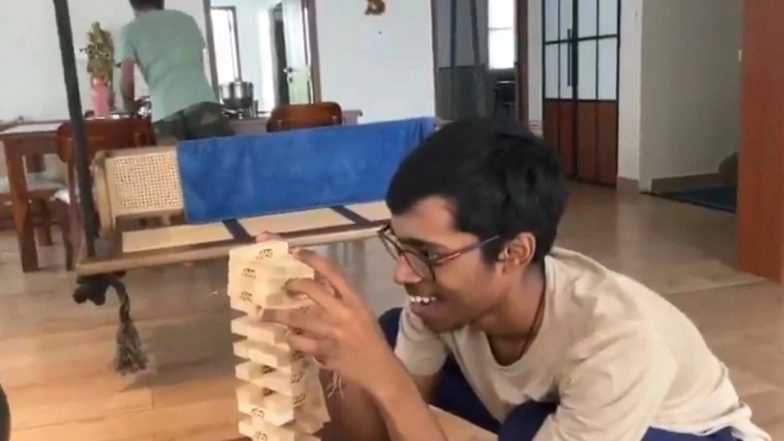 Indian Chess Star R Praggnanandhaa Plays Jenga; Admits That It Tests 'Nerves' (Watch Video)