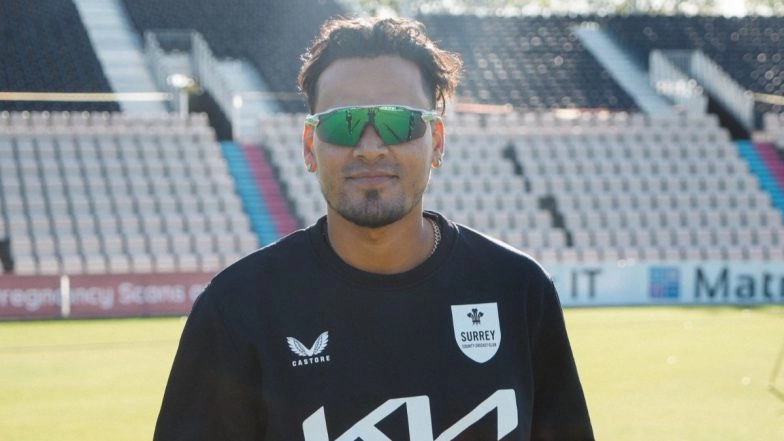 Rahul Chahar Registers Best Figures By a Bowler on Surrey Debut, Achieves Feat During County Championship Division One 2025 Match Against Hampshire (Watch Video)