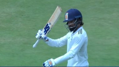 Rajat Patidar Scores Century in Duleep Trophy 2025 Final, RCB Captain Leads Charge for Central Zone Against South Zone (Watch Video)