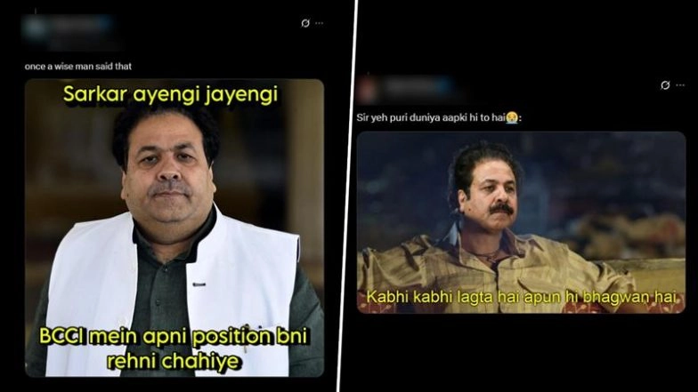 Rajeev Shukla Funny Memes Go Viral After He is Re-Elected As BCCI Vice-President