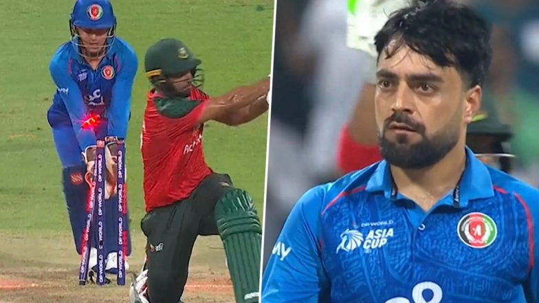 Rashid Khan Gives Death Stare to Saif Hassan After Dismissing Him During BAN vs AFG Asia Cup 2025 Match (Watch Video)