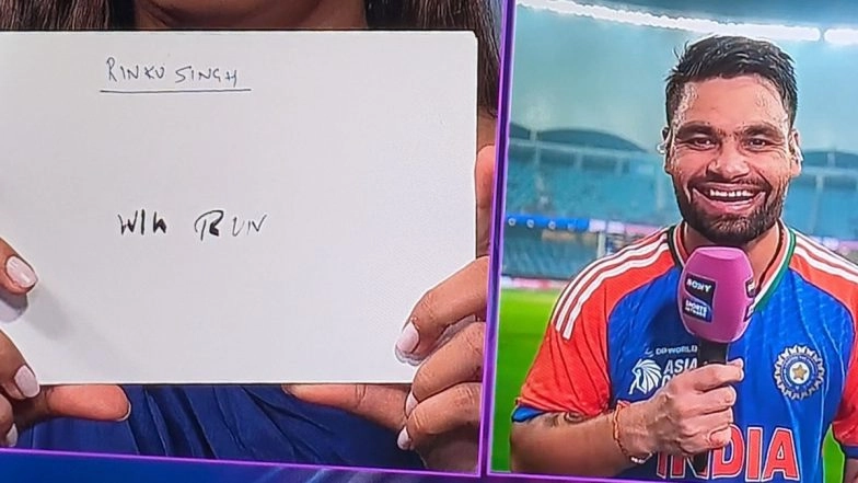 Rinku Singh and Tilak Varma's Pre-Tournament Manifestations Come True As India Beat Pakistan to Win Asia Cup 2025 Title (Watch Video)