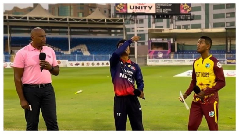 How To Watch WI vs NEP 1st T20I 2025 Free Live Streaming Online? Get Live Telecast Details of West Indies vs Nepal Cricket Match on TV