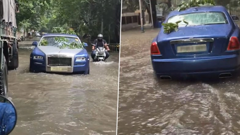 Rolls-Royce Ghost Series II Spotted Stranded in Waterlogged Kolkata Road, Video Goes Viral