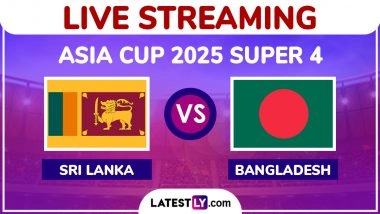 Sri Lanka vs Bangladesh Free Live Streaming Online, Asia Cup 2025 Super 4: How To Watch SL vs BAN T20I Cricket Match Live Telecast on TV in India?