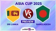 When is SL vs BAN Asia Cup 2025 Super 4 Match? What is The H2H Record? Who Are The Key Players? Read Sri Lanka vs Bangladesh Match Preview