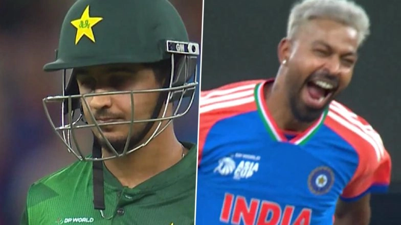 Saim Ayub Wicket Video: Watch Hardik Pandya’s Celebration As He Removes Pakistan Opener for Duck During IND vs PAK Asia Cup 2025 Match