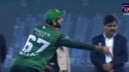 Salman Ali Agha Throws Asia Cup 2025 Runner-Up Cheque During IND vs PAK Post-Match Presentation Ceremony, Booed by Fans (Watch Video)