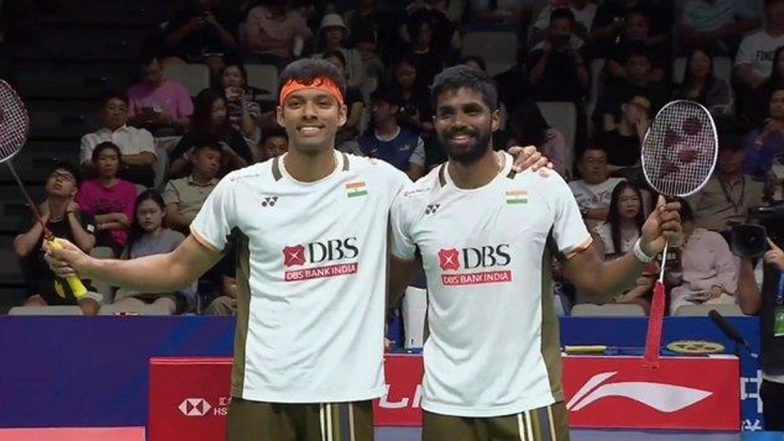 Satwiksairaj Rankireddy and Chirag Shetty Storm Into Quarterfinals of China Masters 2025; Indian Pair Secure Dominating Win Over Wang Chi Lin and Chiu Hsiang-Chieh in Round of 16