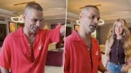 Shikhar Dhawan Shares Funny Reel With His Girlfriend Sophie Shine; Recreates Iconic Scene of Bollywood Star Akshay Kumar From 'Heyy Babyy' (Watch Video)