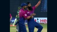 Simranjeet Singh Combines Imran Tahir's Wild Run With Shikhar Dhawan's 'Thigh-Five' As He Celebrates Khushdil Shah's Dismissal During PAK vs UAE Asia Cup 2025 Match (Watch Video)