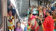 Surekha Yadav Retirement: Asia's First Woman Train Driver To Retire on September 30 After 36 Years of Service, Central Railway Calls Her 'True Trailblazer' (See Pics)