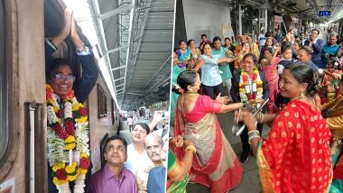 Surekha Yadav Retirement: Asia's First Woman Train Driver To Retire on September 30 After 36 Years of Service, Central Railway Calls Her 'True Trailblazer' (See Pics)