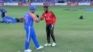 No Handshake Between Suryakumar Yadav and Jaker Ali During Toss But Duo Exchange Fist Bump At Start of IND vs BAN Asia Cup 2025 Super 4 Match
