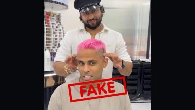 Suryakumar Yadav New Pink Hairstyle Viral Pic Fact Check: Has India T20I Captain Changed His Hair Colour Ahead of Asia Cup 2025?