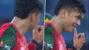 Taskin Ahmed Gestures 'Not Again' to Mohammad Nawaz After Pakistan All-Rounder Gets Dismissed During PAK vs BAN Asia Cup 2025 Super 4 Match (Watch Video)