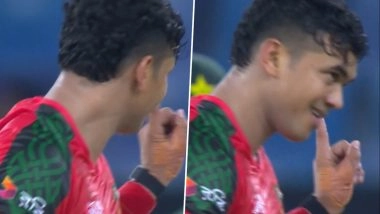 Taskin Ahmed Gestures 'Not Again' to Mohammad Nawaz After Pakistan All-Rounder Gets Dismissed During PAK vs BAN Asia Cup 2025 Super 4 Match (Watch Video)