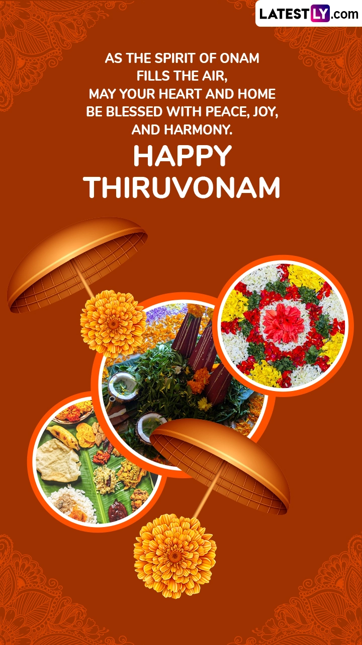 Onam 2025 Wishes And Thiruvonam Greetings With Joyful Messages Images