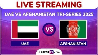 United Arab Emirates vs Afghanistan Live Streaming Online, UAE Tri-Series 2025: How To Watch UAE vs AFG Cricket Match Free Live Telecast on TV?