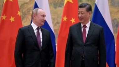 'Humans May Live to 150 Years Old': Hot Mic Picks Up Vladimir Putin and Xi Jinping Discussing Organ Transplants and Immortality While Walking Shoulder to Shoulder in Beijing (Watch Video)