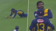 Wanindu Hasaranga Mimics Abrar Ahmed's Celebration After Taking Stunning One-Handed Catch to Dismiss Fakhar Zaman During PAK vs SL Asia Cup 2025 Super 4 Match (Watch Video)
