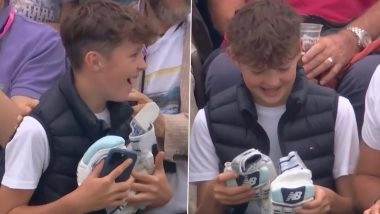 Joe Root Wins Hearts As He Gifts His Gloves to Young Fan in Gallery After Scoring Century in ENG vs SA 3rd ODI 2025 (Watch Video)