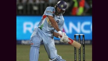 On This Day in 2007: Yuvraj Singh Hits Six Sixes in an Over Bowled by Stuart Broad in Inaugural T20 World Cup (Watch Video)