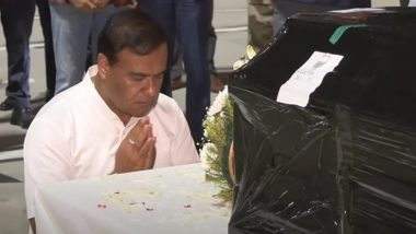 Zubeen Garg’s Mortal Remains Arrive in Delhi; Assam CM Himanta Biswa Sarma Pays Floral Tribute to Eminent Singer and Cultural Icon
