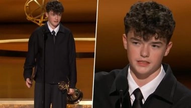 Emmy Awards 2025: 15-Year-Old Owen Cooper Becomes Youngest Male Actor to Win Acting Honour, ‘Adolescence’ Star Inspires With Historic Victory Speech (Watch Video)