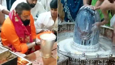 Sanjay Dutt Attends Bhasm Aarti at Ujjain's Mahakaleshwar Temple, Seeks Divine Blessings (Watch Video)
